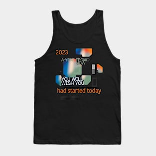 January 2023. Motivational saying. Tank Top